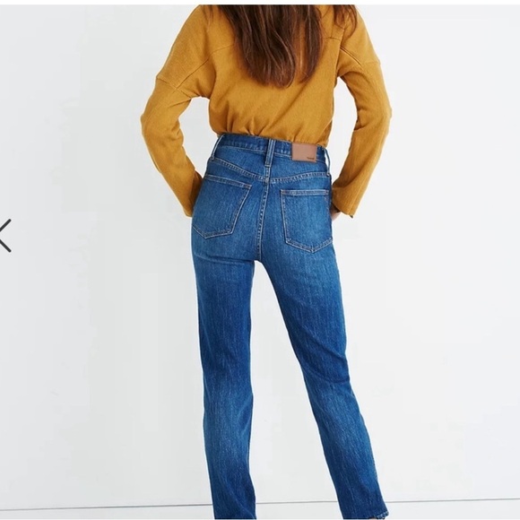 Madewell Classic Straight Jeans‎ in Bandry Wash Size 33 High Rise - Picture 1 of 9